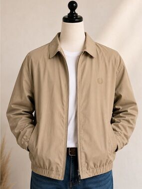 Chaps Ralph Lauren Harrington Jacket Tan Men’s Large